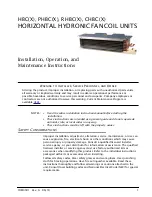 Preview for 1 page of First Co 450532L 5HBC32 LH Installation, Operation And Maintenance Instructions