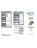 First Data OMNI 3750 Quick Reference Manual preview