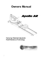 First Degree Fitness Apollo AR Owner'S Manual preview