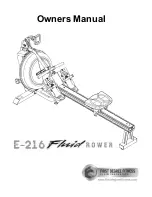 First Degree Fitness E-216 Fluid Rower Owner'S Manual предпросмотр