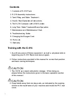 Preview for 2 page of First Degree Fitness E-216 Fluid Rower Owner'S Manual