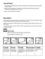 Preview for 9 page of First Degree Fitness E-216 Fluid Rower Owner'S Manual