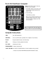 Preview for 11 page of First Degree Fitness E-216 Fluid Rower Owner'S Manual