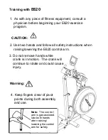 Предварительный просмотр 3 страницы First Degree Fitness E620 Seated UBE Owner'S Manual