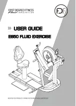 First Degree Fitness E850 User Manual preview