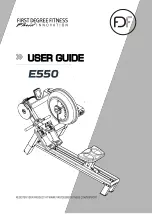 First Degree Fitness Fluid E550 User Manual preview