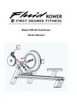 First Degree Fitness Fluid Rower FDR-02 Owner'S Manual предпросмотр