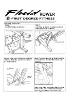 Предварительный просмотр 11 страницы First Degree Fitness Fluid Rower FDR-02 Owner'S Manual