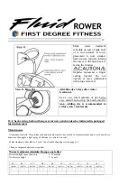 Предварительный просмотр 13 страницы First Degree Fitness Fluid Rower FDR-02 Owner'S Manual