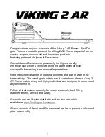 Preview for 2 page of First Degree Fitness Viking 2 AR Owner'S Manual