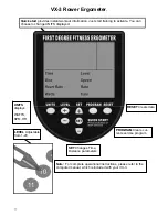 Предварительный просмотр 12 страницы First Degree Fitness VX-3 Fluid rower Owner'S Manual