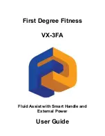 First Degree Fitness VX-3FA User Manual предпросмотр