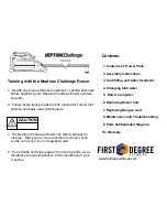 Preview for 2 page of First Degree NEPTUNE Challenge AR Owner'S Manual