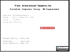 First International Computer, Inc. XTB70 Schematics preview