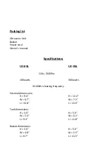 Preview for 3 page of First Medica Medflex Premium UC-03L Owner'S Manual