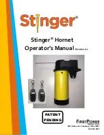 First Power Stinger Hornet Operator'S Manual preview