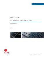 First Solar FS-3 Series User Manual preview