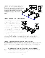 Предварительный просмотр 3 страницы FIRST TEAM SPORTS FANSTAND TIP N ROLL BLEACHER Assembly Instructions