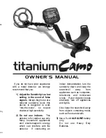 First Texas Products Titanium Camo Owner'S Manual preview