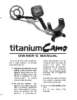 First Texas Products titanumCamo Owner'S Manual preview