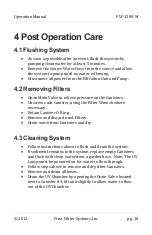 Предварительный просмотр 12 страницы First Water FW-1200-M Operation Manual