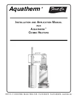 First Aquatherm Series Installation And Application Manual preview