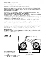 Preview for 4 page of FirstBIKE Learner Bike Instruction Manual