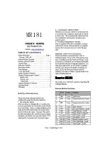 Preview for 2 page of Firstech Compustar MR181 User Manual