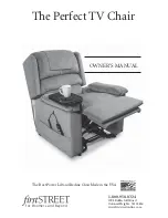 FirstStreet Perfect TV Chair Owner'S Manual preview