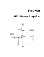 Предварительный просмотр 1 страницы FirstWatt SIT-2 Manual