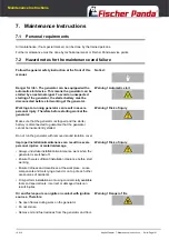 Preview for 101 page of Fischer Panda 10000x Manual