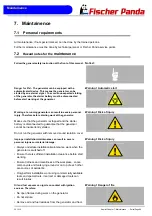 Preview for 99 page of Fischer Panda 5000i PVK-U Manual