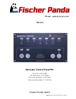 Предварительный просмотр 125 страницы Fischer Panda Panda AGT-DC 5000 PMS Operation Manual