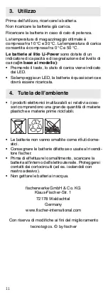 Предварительный просмотр 11 страницы FISCHER 552930 Operating Instructions Manual