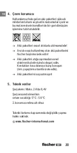 Предварительный просмотр 20 страницы FISCHER 553415 User Manual