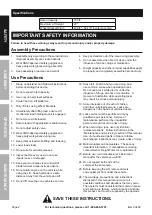 Preview for 2 page of FISCHER 63298 Owner'S Manual & Safety Instructions