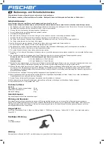 Preview for 2 page of FISCHER 86381 Instruction Manual