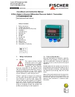 FISCHER DE44 KR Series Data Sheet And Instruction Manual preview