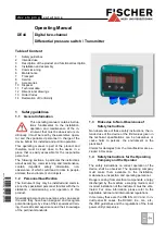 FISCHER DE44 Operating Manual preview