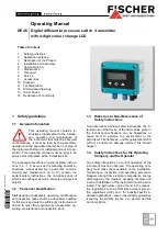 Preview for 1 page of FISCHER DE46 Operating Manual