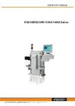 FISCHER FISCHERSCOPE X-RAY 4000 Series Operator'S Manual preview