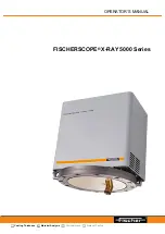 FISCHER FISCHERSCOPE X-RAY 5000 Series Operator'S Manual preview