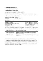 Preview for 2 page of FISCHER FISCHERSCOPE X-RAY 5000 Series Operator'S Manual