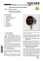 Preview for 1 page of FISCHER Me01 Series Data Sheet And Operating Manual