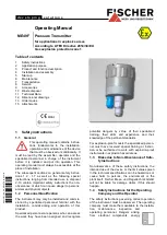 FISCHER ME49F Series Operating Manual preview
