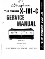 FISCHER X-101-C Service Manual предпросмотр