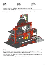 Предварительный просмотр 3 страницы fischertechnik 3D printer Assembly Instruction Manual