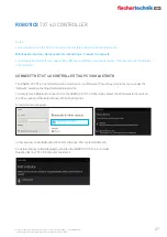 Preview for 27 page of fischertechnik ROBOTICS TXT 4.0 Operating Manual