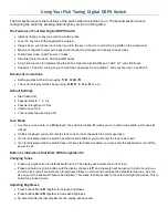 Preview for 1 page of Fish Tuning DSP5 Using