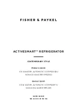 Preview for 1 page of Fisher & Paykel ACTIVESMART RF523GD User Manual